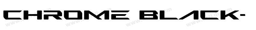 Chrome Black字体转换